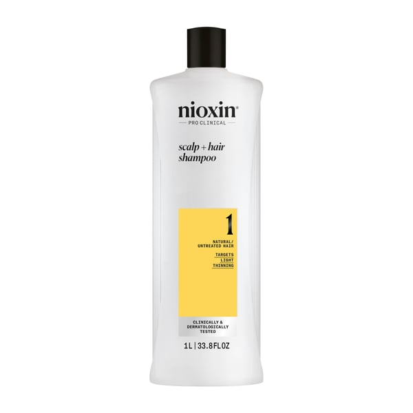 Nioxin System 1 Shampoo for Thinning Hair 1000 ml - Schampo