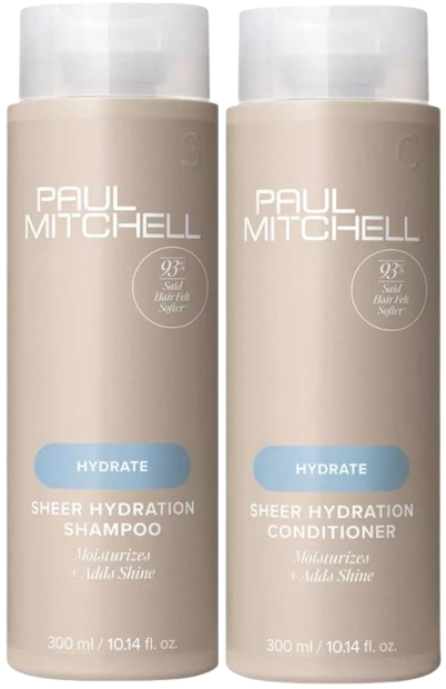 Paul Mitchell Hydrate Sheer Hydration Shampoo 300 ml & Conditioner 300 ml - Duo