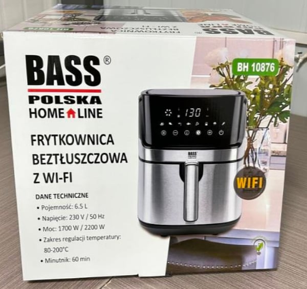 Oljefri luftfritös 6.5 L + WiFi