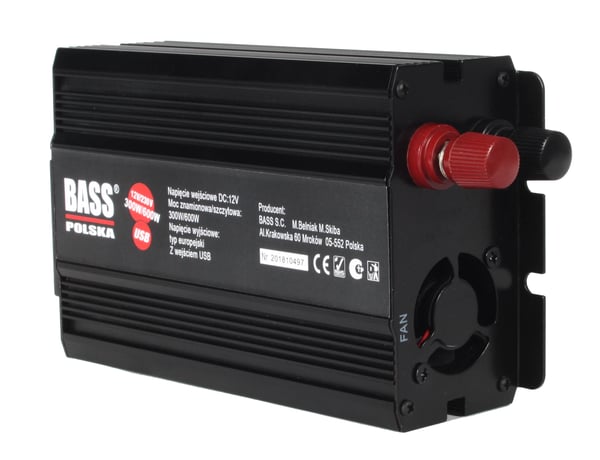 Jännitemuunnin 600 W, 12 V, puhdas siniaalto