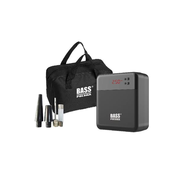 Mini-kompressor med LED-lampe og dyssesæt Mini-kompressor med LED-lampe og dyssesæt