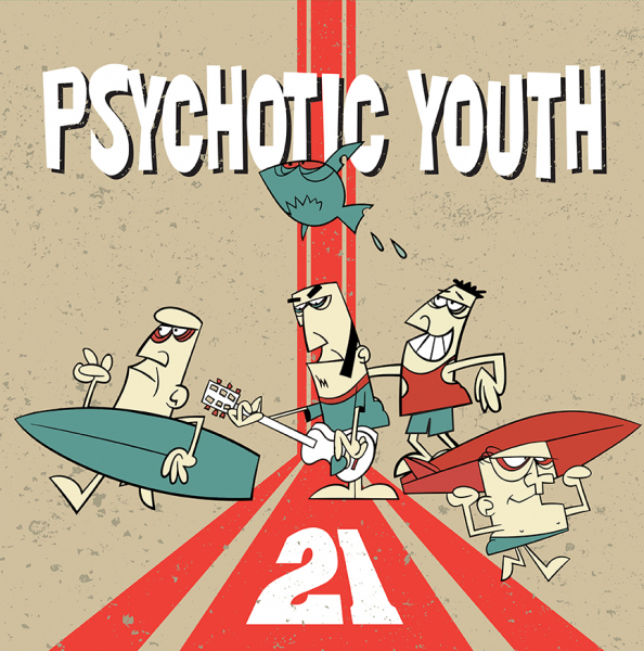 Psychotic Youth - 21 (Svart Vinyl LP) (LP) Psychotic Youth - 21 (Svart Vinyl LP) (LP)
