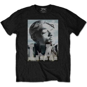 2Pac - Tupac Unisex T-skjorte: LA Skyline