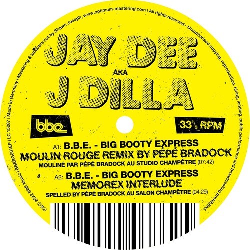 J Dilla - J Dilla - B.B.E. - Big Booty Express (Vinyl) (Maxisingle)