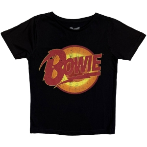 David Bowie - Vintage Diamond Dogs Logo Svart T-skjorte for barn