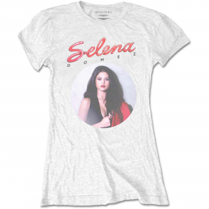 Selena Gomez - 80-talls Glam Hvit T-skjorte for damer (XL)