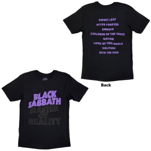 Black Sabbath - Masters Of Reality Album Uni Bl T-Shirt