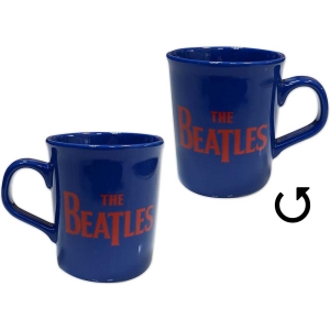 The Beatles - Rødt Drop T Logo Blå Uindpakket Krus
