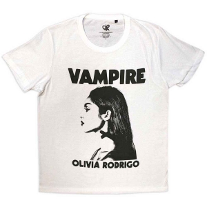 Olivia Rodrigo - Vampire Uni Wht T-paita
