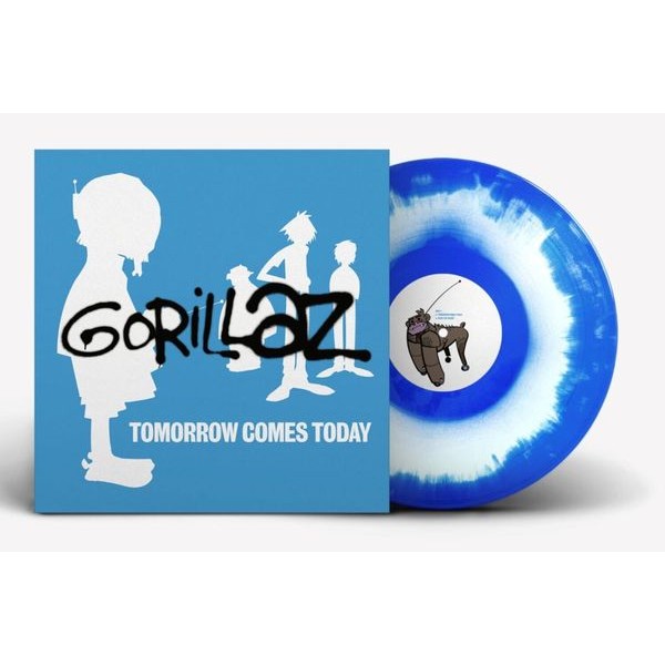 Gorillaz - Tomorrow Comes Today (Ltd Hvid/Blå Farvet 12\" EP) (Maxisingle)