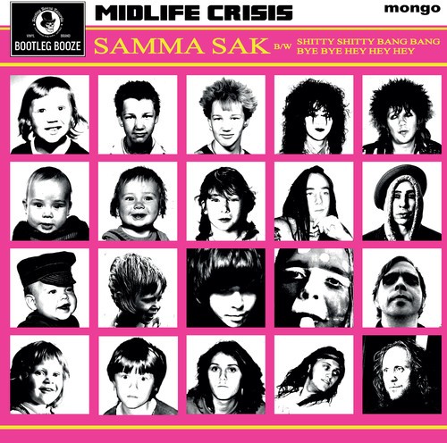 Midlife Crisis - Samma Sak (Klar/Svart Marmorert 7\" Vinylsingel) (Vinylsingel)