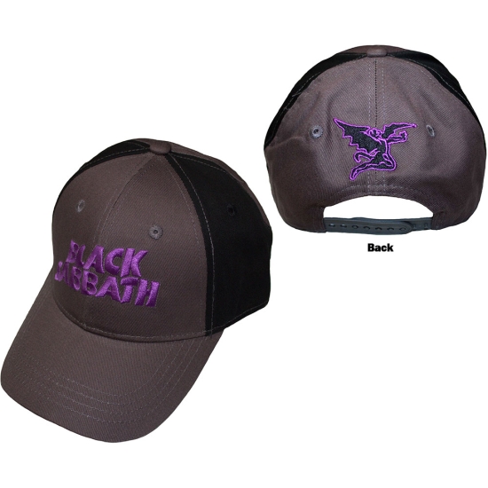 Black Sabbath - Aaltoileva Logo Hiili/Bl Baseball C