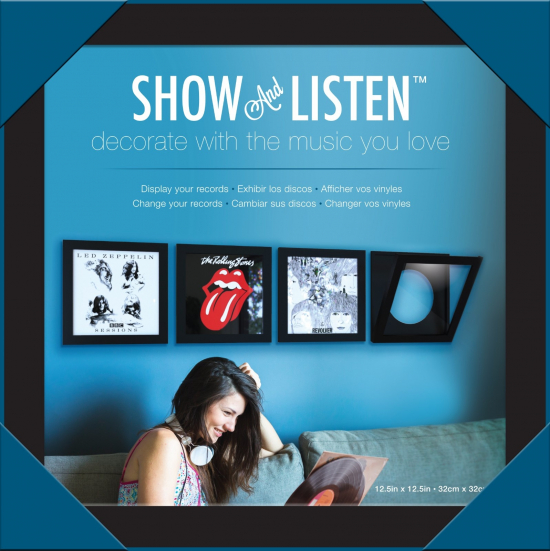 Show And Listen - Musta LP-kääntökehys