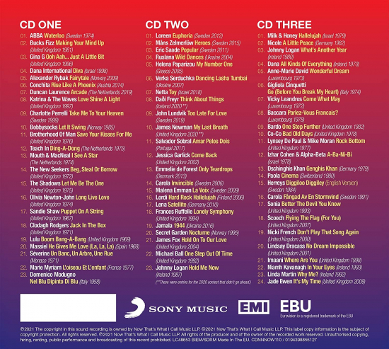 Blandede Artister - NOW That's What I Call Eurovision Song C (CD)