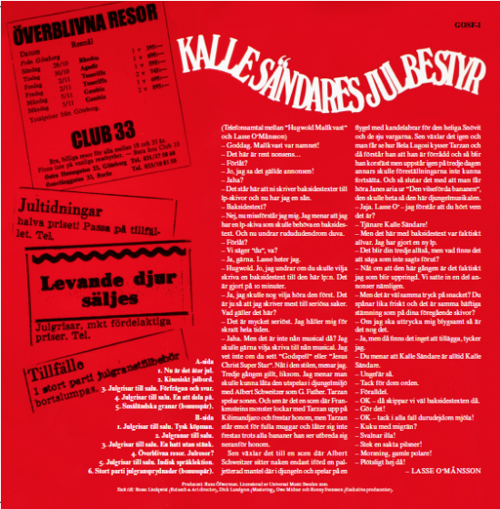 Kalle Sändare - Kalle Sändares Julbestyr (Lp+7\") (LP)