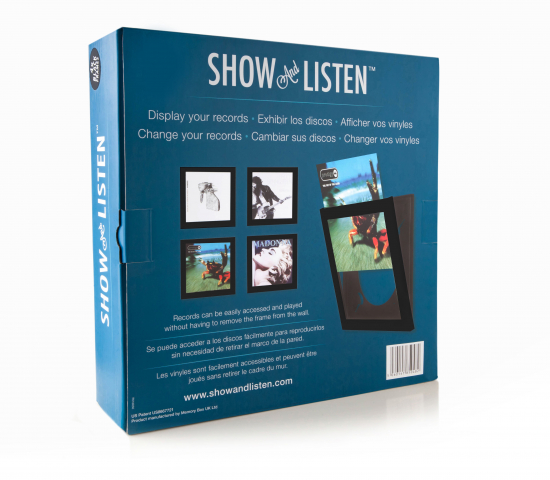 Show And Listen - Musta LP-levyn kehys, 4 kpl