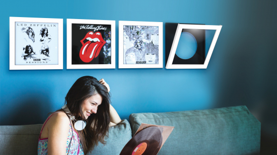 Show And Listen - Valkoinen LP-kansikehys 4 kpl