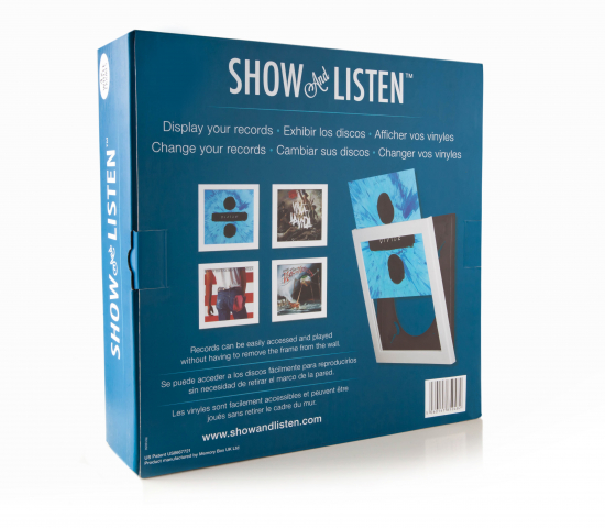 Show And Listen - Valkoinen LP-kansikehys 4 kpl