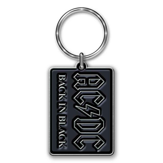 Ac/Dc - Back In Black Nøkkelring i støpt metall
