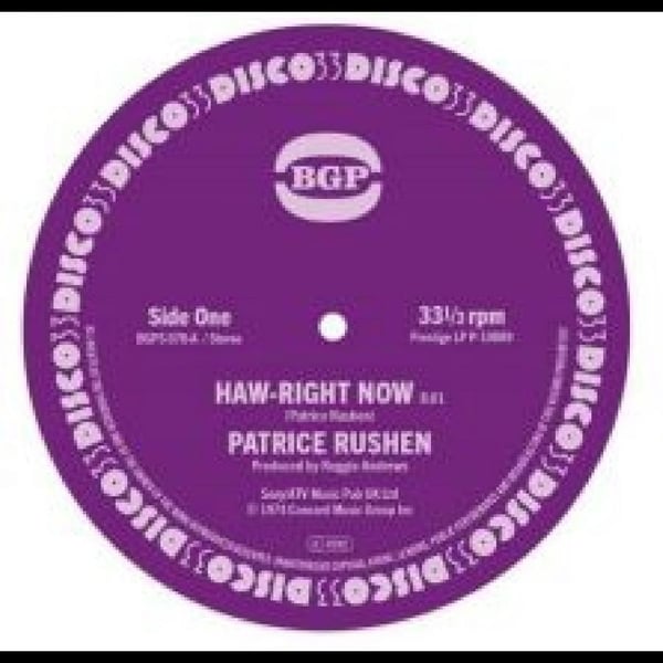 Rushen Patrice - Haw-Right Now / Kickin' Back (Vinylsingel)