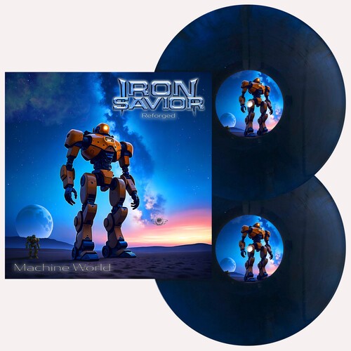 Iron Savior - Reforged - Machine World (Tumman sininen vinyyli-LP) (LP)