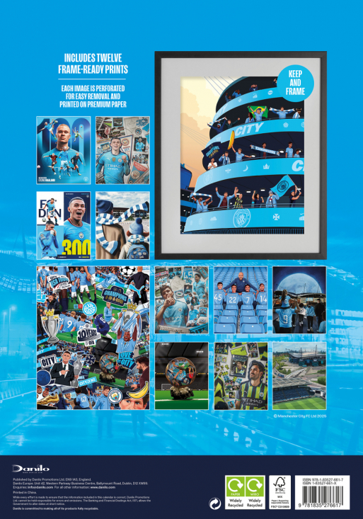 Manchester City Fc - 2026 A3 Deluxe Kalender