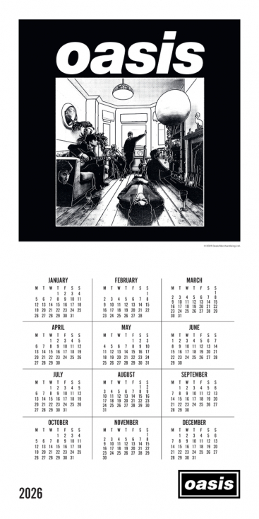 Oasis - 2026 Firkantet Kalender