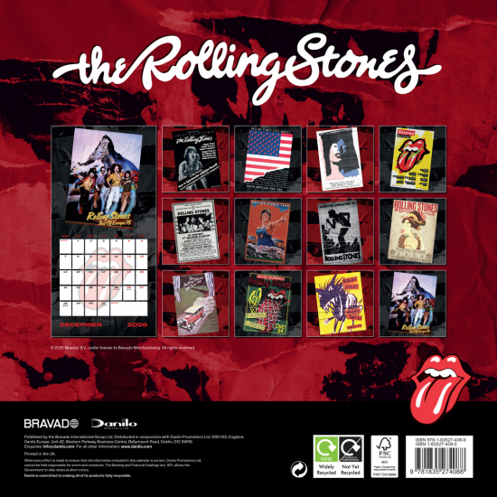 Rolling Stones - 2026 Neliökalenteri
