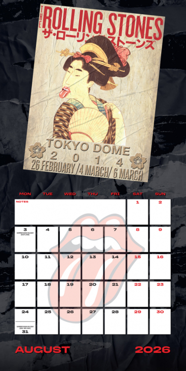 Rolling Stones - 2026 Neliökalenteri