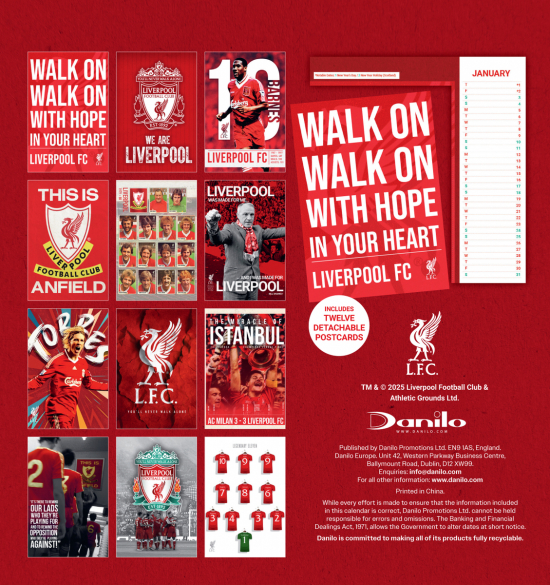 Liverpool Fc - 2026 Bordkalender