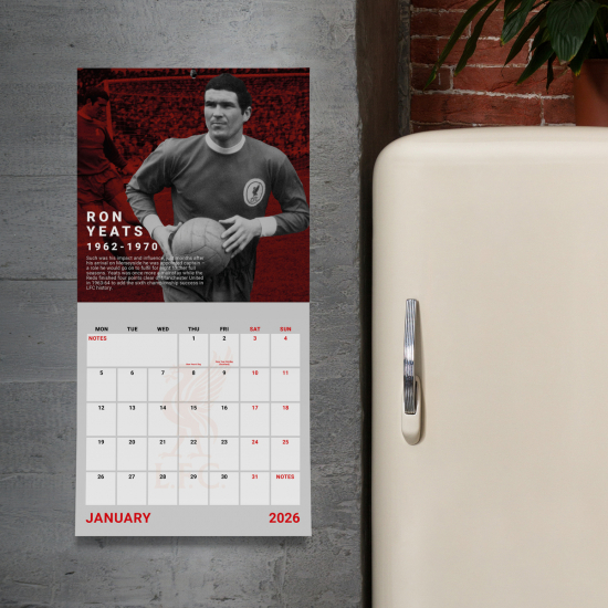 Liverpool Fc - 2026 Kalender og Dagbok Musikalsk Gaveeske
