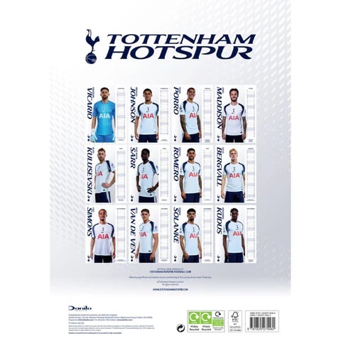 Tottenham Hotspur Fc - 2026 A3 Kalender