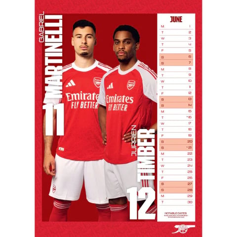 Arsenal Fc - 2026 A3 Kalender