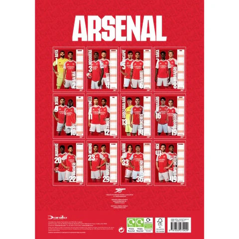 Arsenal Fc - 2026 A3 Kalender