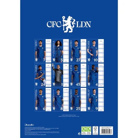 Chelsea Fc - 2026 A3-kalender