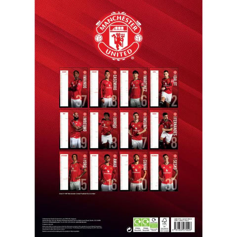 Manchester United Fc - 2026 A3 Kalender Pf