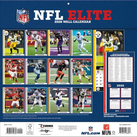 Nfl Elite - 2026 Firkantet Kalender