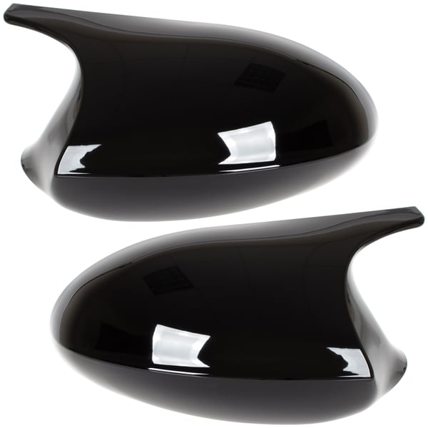 BMW 1 E81 E82 E87 E88 04-08 spegelkåpa SVART GLOSSY vänster + höger 2 st. SET