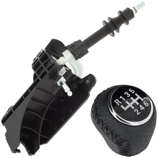 Fiat Ducato 2006- 6-gears gearstang + SORT + FORKROMET 6-gears gearstangsknop 2 stk. SÆT