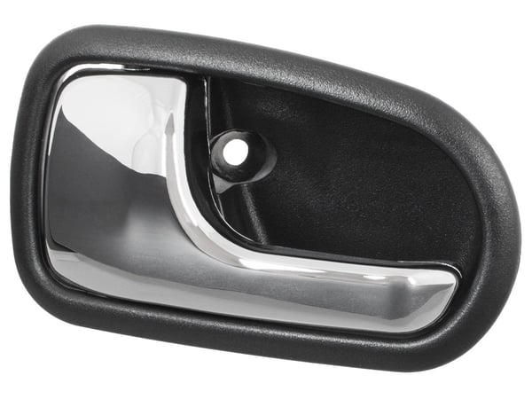 Mazda 323 V VI 94-03 framdörrhandtag inner SVART + KROM vänster