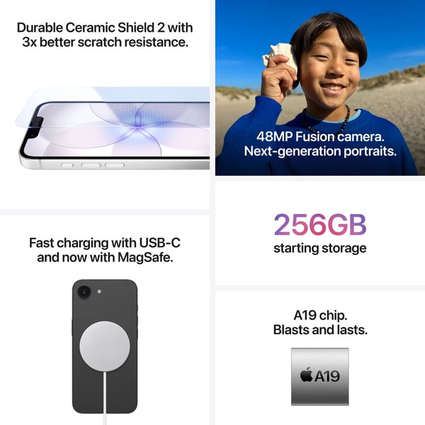 Apple iPhone 17e 256GB 5G Smartphone – Svart