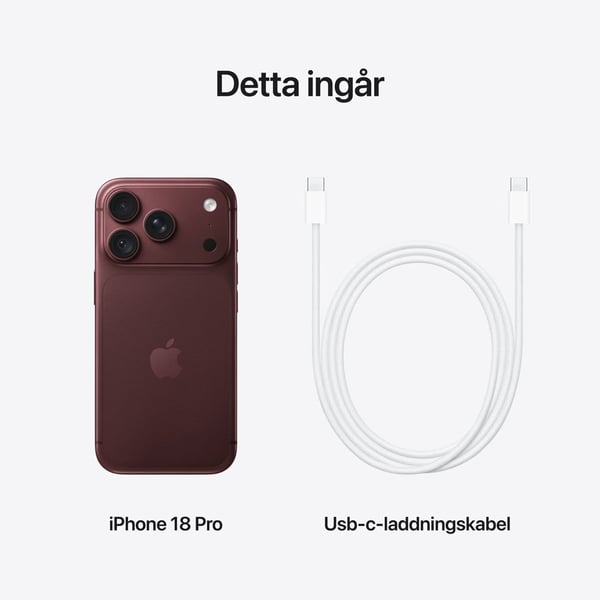 Apple iPhone 18 Pro 512GB 5G Smartphone – Burgundy