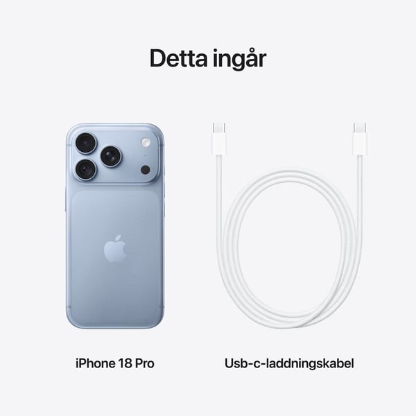 Apple iPhone 18 Pro 256GB 5G Smartphone – Glacier