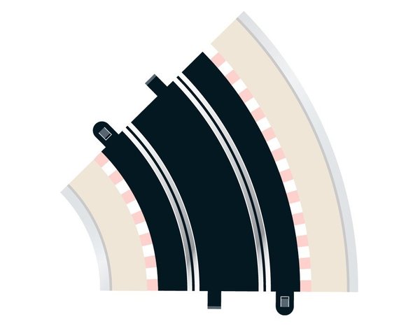Scalextric C8206 - Radius 2 std Curve - 2stk