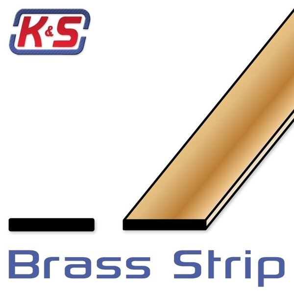 KS Messingstripe 1x18mm 3stk
