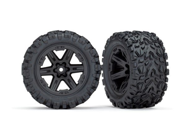TRX-6773 Dæk og hjul Talon Extreme / RXT Black