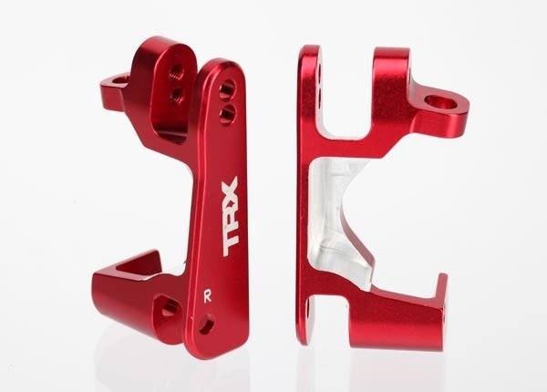 TRX-6832R Caster Blocks (C-Hubs) L&R Red Anodized