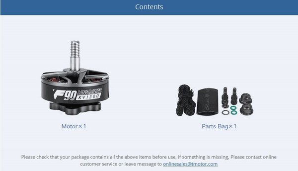 T-Motor F90 2806.5 1300KV 1stk