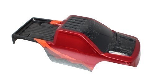 RED-18034 1/10 Rock Crawler Body Red/Black