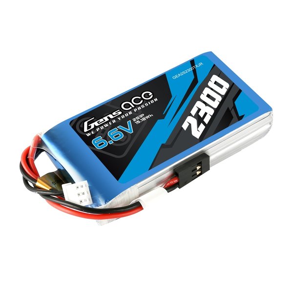 6.6V 2300mAh Gens Ace LiFe TX/RX - Flad